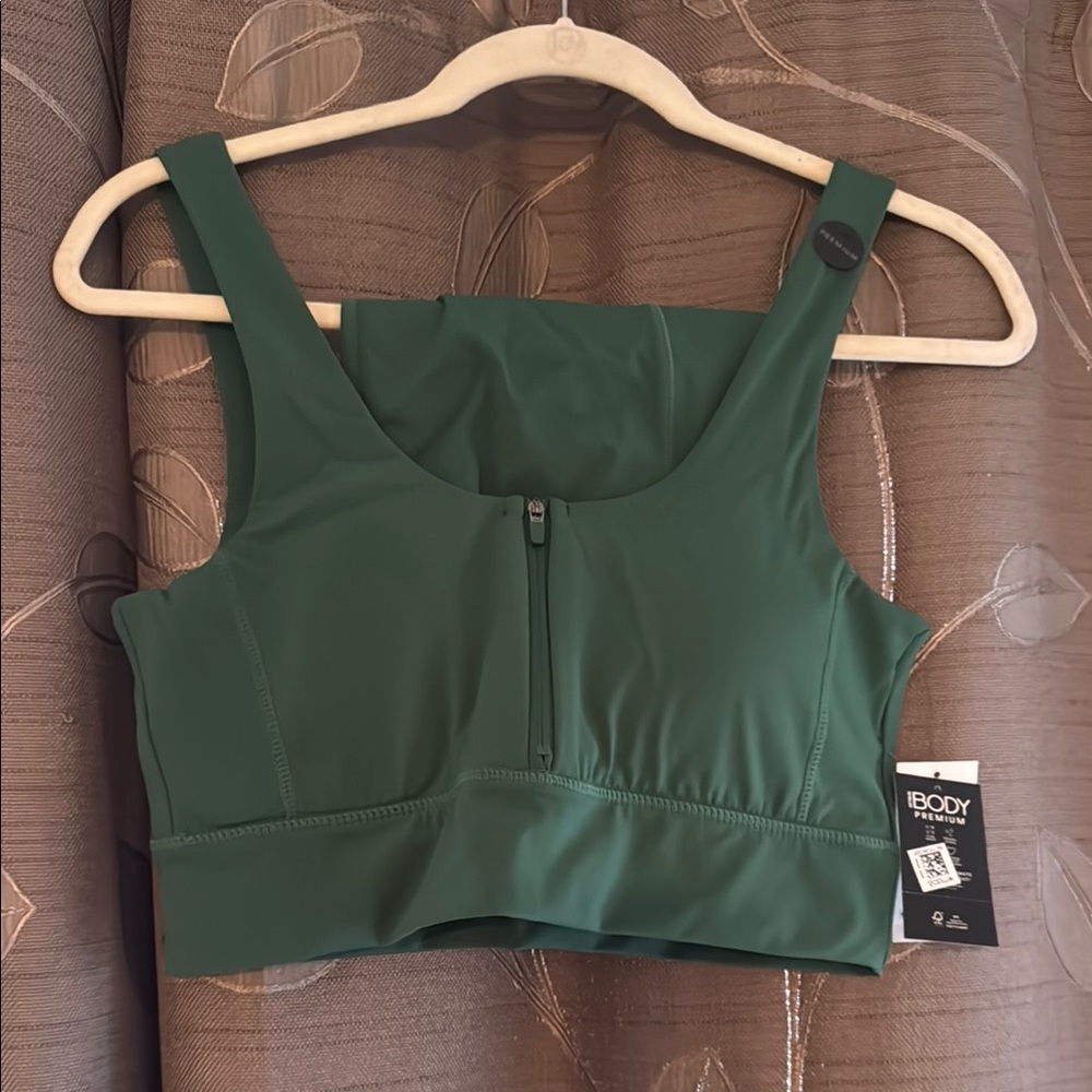 Zip-Front Sports Bra and Matching Short